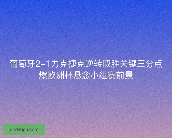 葡萄牙2-1力克捷克逆转取胜关键三分点燃欧洲杯悬念小组赛前景