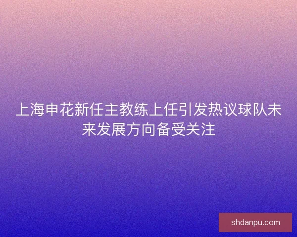 上海申花新任主教练上任引发热议球队未来发展方向备受关注